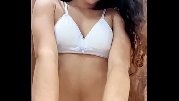 Lustful teen with her new sex toy squirts