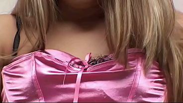 PAWG loves getting anal double penetration from two big white dicks