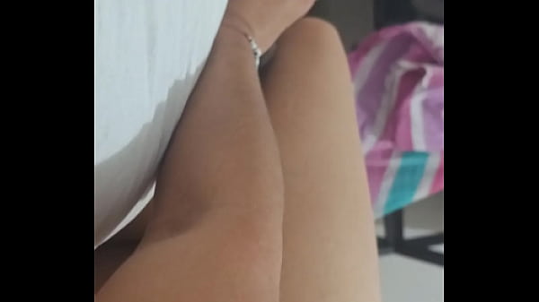 This is how I like to touch a nice cock, young amateur masturbates her neighbor when no one is home