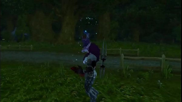 Worgen futa works up a sweat for her fans two