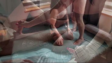 New Bisexual threesome. MMF. Wife Invites Bisexual Slave For Her Husband. Part 1. Ep 32622