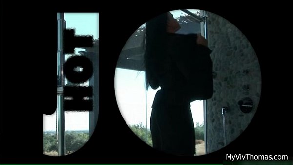 Super sexy brunette babe getting