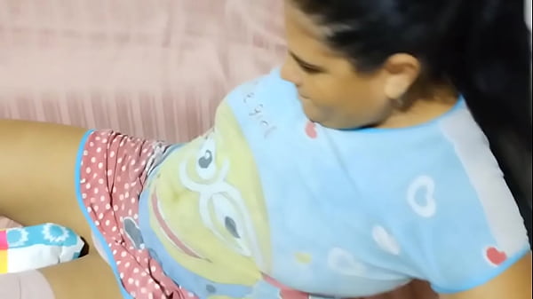 Sexy chubby girl seduces her neighbor into fucking her with his big cock and leaving her covered in semen