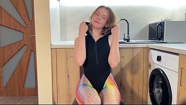 Fishnet Cosplay Chair Pixie - Plug & Double Thrill Ride