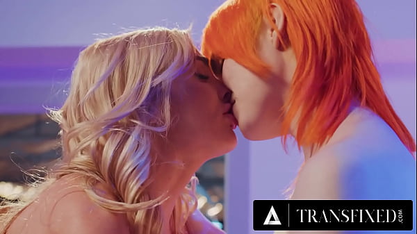 Download Video - TRANSFIXED - Trans Masseuses Jean Hollywood and Shiri Allwood Trick Kenzie Anne Into 3-WAY MASSAGE