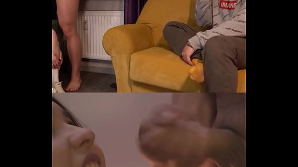 SH Favorite wife sucked lover's cock in front of her husband