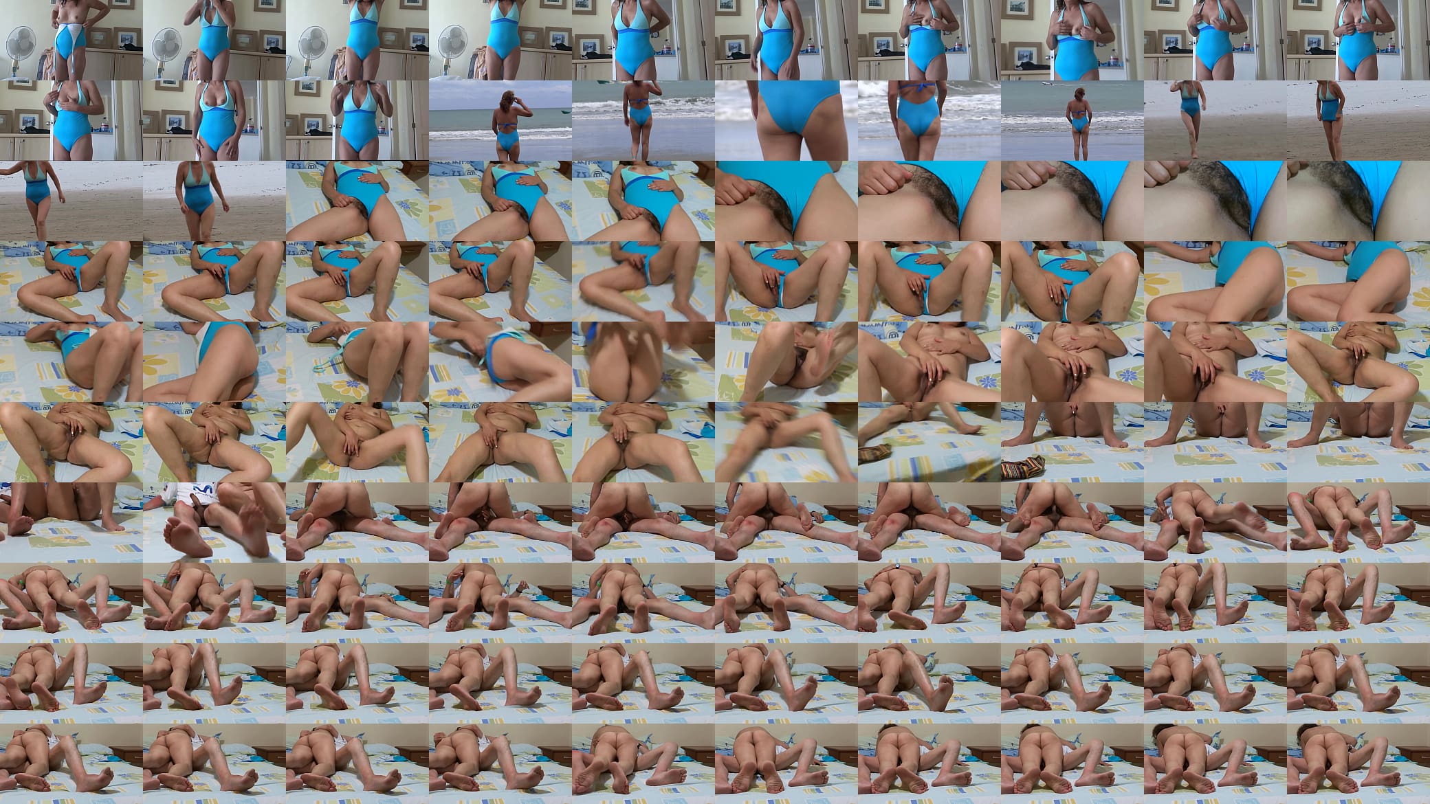 I flash myself on the beach and a stud shows me her big cock, we end up fucking at the hotel 预览图