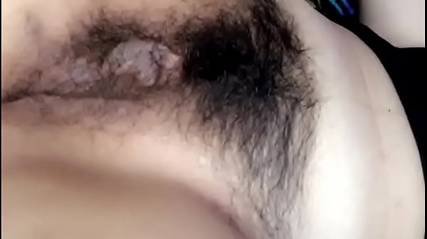 Gf plays with hairy pussy
