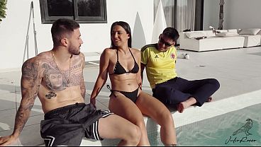 Blonde slut isn't shy when she shows off her tight ass