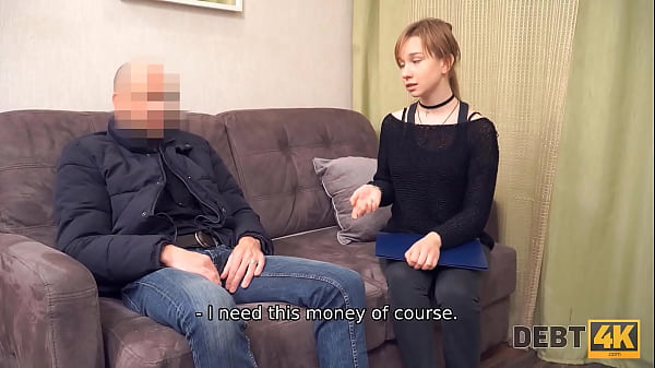 DEBT4k. Hung bank employee agrees to leave girl alone if they have sex