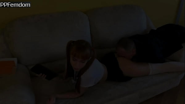 Download Video - Stepbrother Licks Uniformed Step-Sister's Ass And Pussy - Anilingus Femdom Roleplay