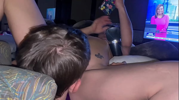 Purple toy goes inside of chick and she goes in touch with her inner demon squirming grabbing her nipples struggling to light a cigarette two monster drinks, a stacker got her energy I want to play
