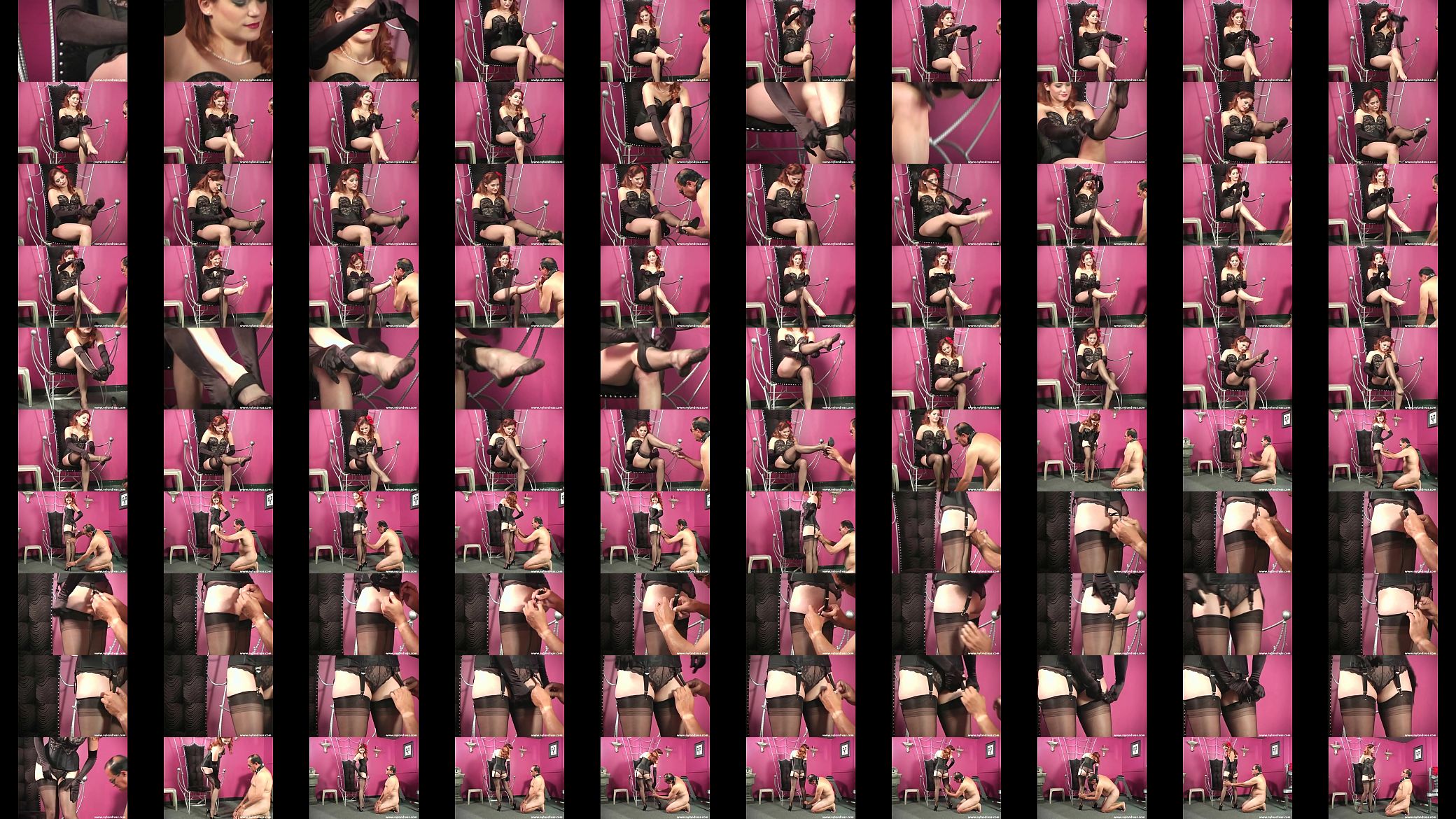 Black Fully Fashioned Stockings Nylon Goddess 预览图