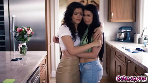 Married lesbian couple Alex Coal and Victoria Voxxx having lesbo sex on a counter in the kitchen! These girls love pussy eating!