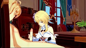Download Video - Genshin Impact Hentai - Aether and Lumine Handjob and Fucked with creampie in her pussy - Japanese Video Game Porn Animation 3D