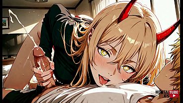 Download Video - Chainsaw Man Hentai - Denji x Power Pic Collection - Japanese Asian Manga Anime Game Porn Video