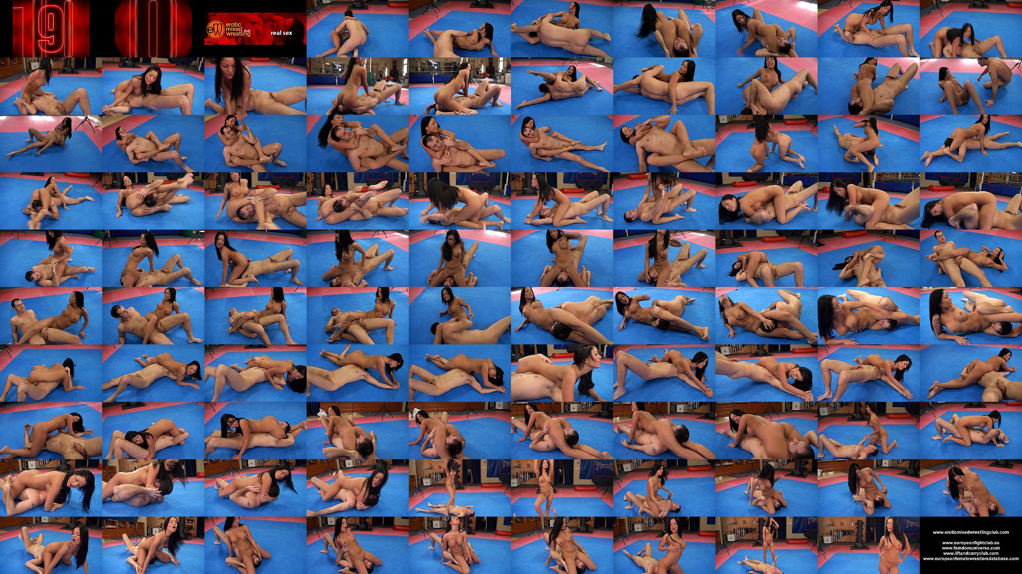 Angelica Heart vs. James - nude erotic mixed wrestling w pussy licking 预览图
