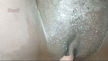 Horny wife fucks herself with a realistic dildo after her husband left for work