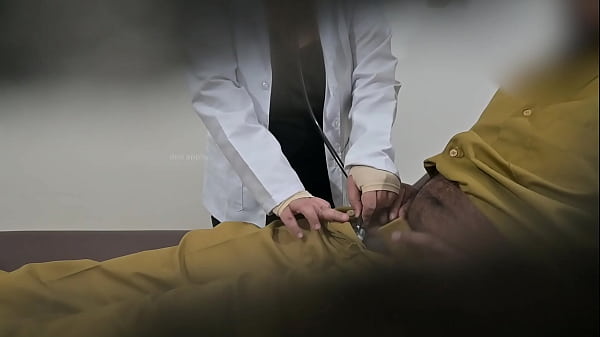 Truck driver having fun with doctor