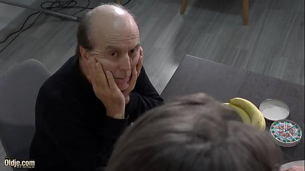Sweet young pussy hardcore double penetrated by two grandpa cocks in the same time