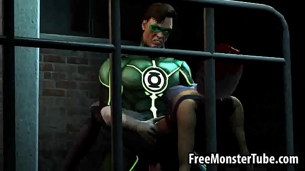Download Video - Sexy 3D babe getting fucked hard by the Green Lanternandarchligh-high 2