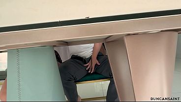 Big tit Italian cougar seduces the tutor into a threesome