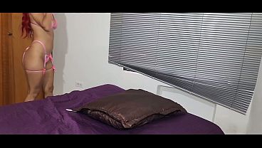 My stepsister is a slut, she shares her bed and lets herself be fucked in the ass