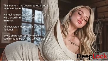 I fucked my lonely neighbor with huge tits in a cozy winter cabin [AI]