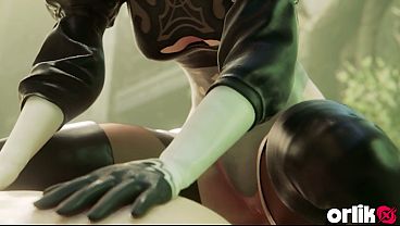 Download Video - 2B Sloppy Blowjob & Anal Fuck With Moans - Nier Automata 3D Porn Animation