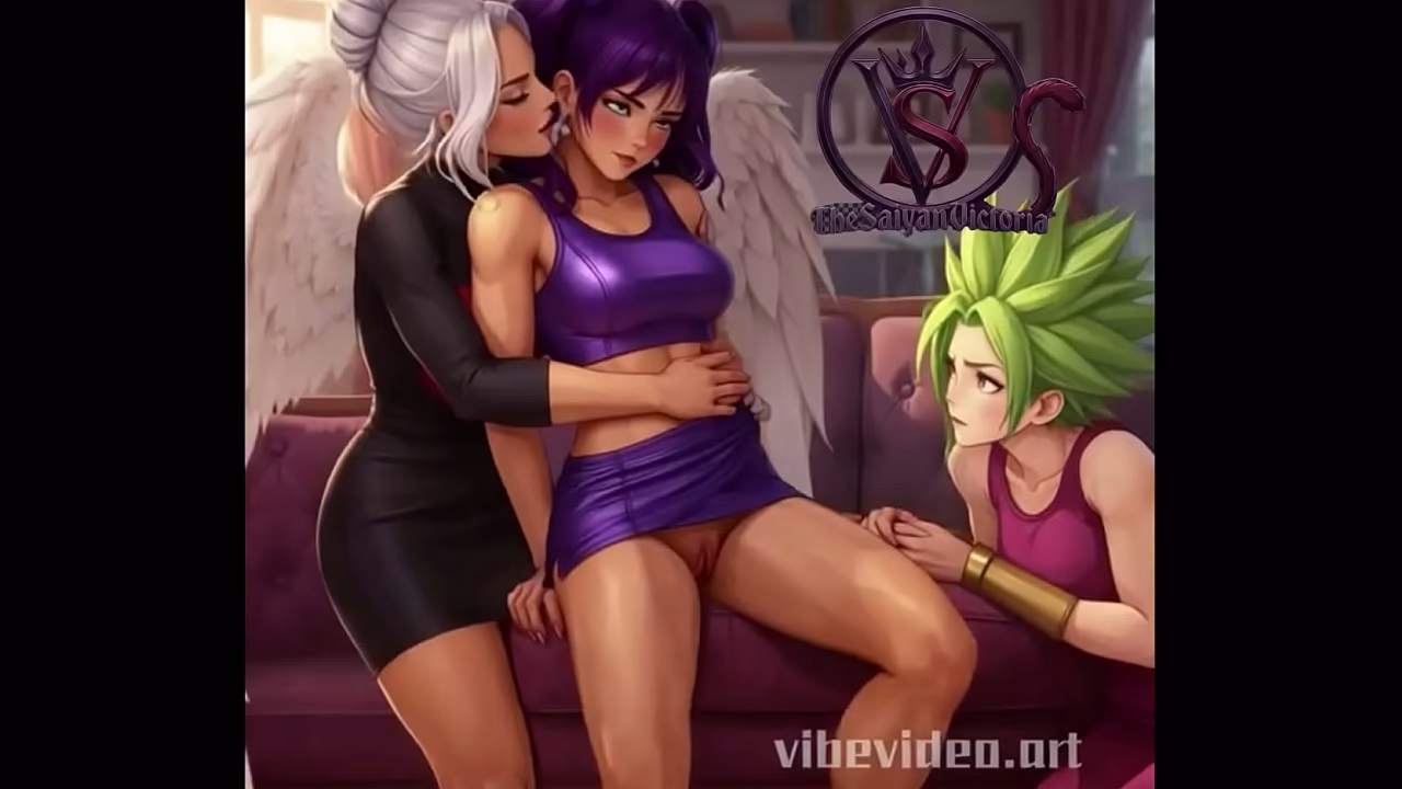 Dragon Ball 3D - Evil Victoria &amp_ Kefla Seduce Binary (Futanari / High Heels)