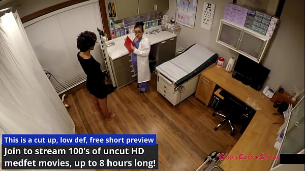 Ebony Cutie Jackie Banes Examined By Doctor Lilith Rose Before Calling In Male Colleague, Doctor Tampa, for A Second OpinionAt GirlsGoneGyno Reup