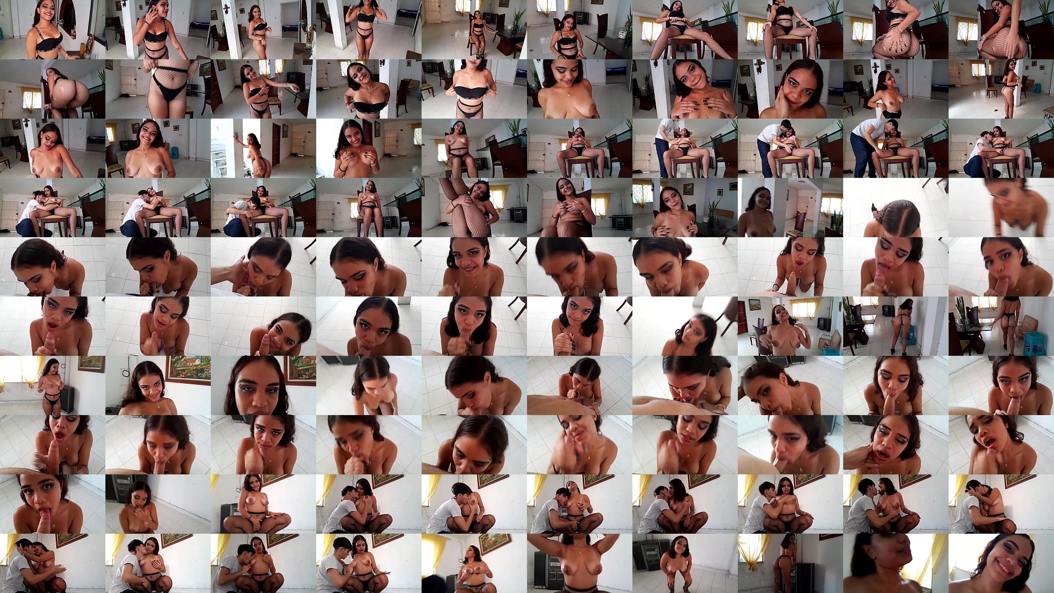 Mi hermanastra morena latina colombiana de culo grande se viste caliente para follar conmigo 预览图