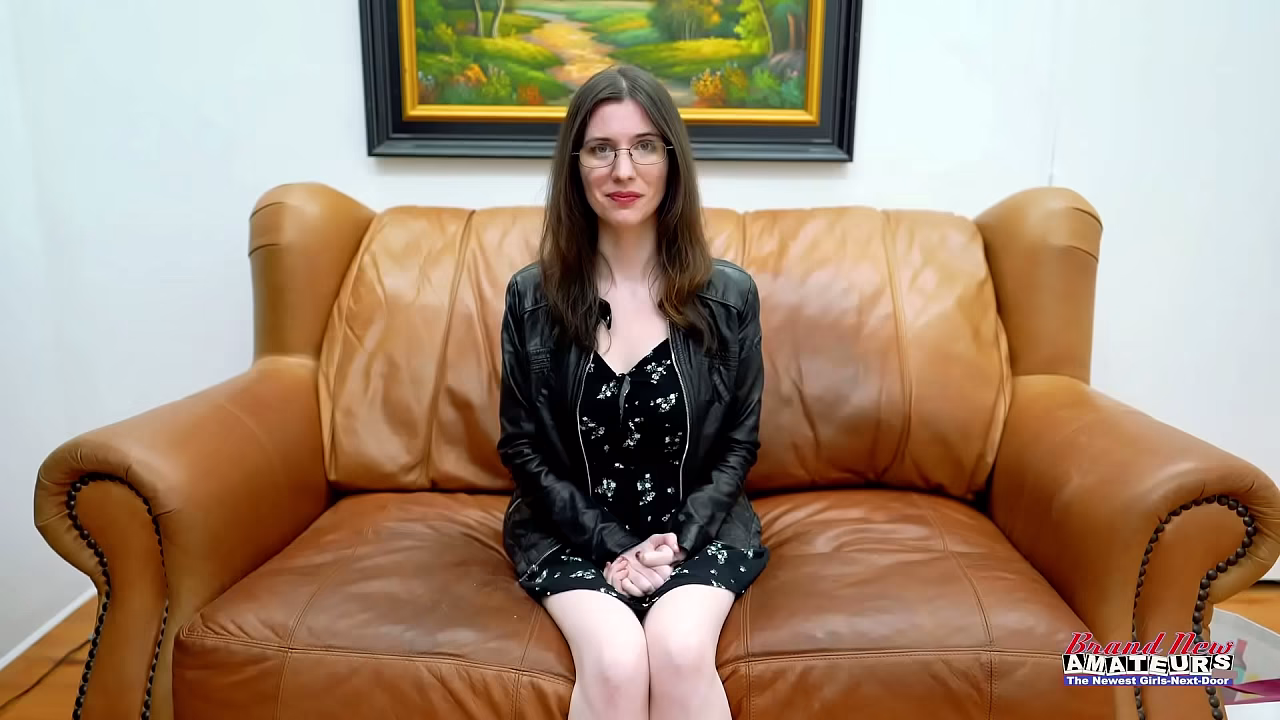 Inked Nerdy Hazel OConnor Petite Brunette With Glasses Teases And Sucks!