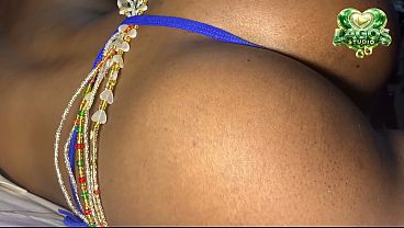 Cute Nigeria Hausa Girl Display Her Cute Vagina In A Blue Thong