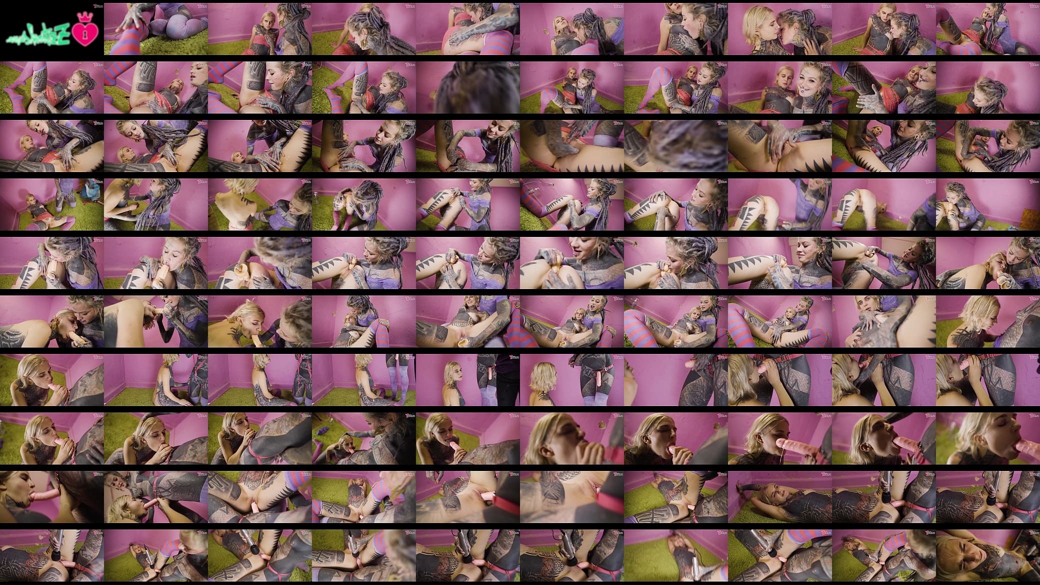 Alt Girl Strap-on Lesbian Fucking Tattooed Wild Fun 预览图
