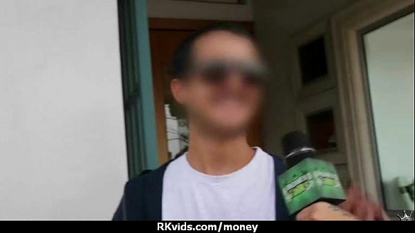 Tight teen fucks a man in front of the camera for cash 10