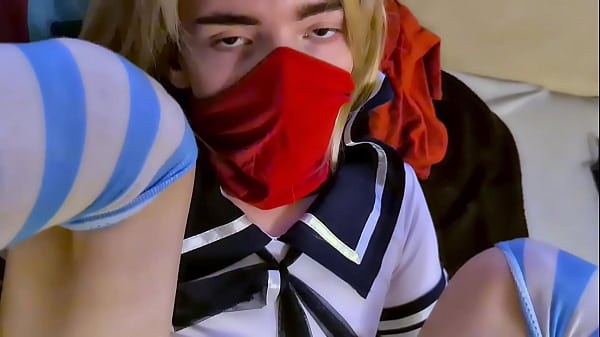 Moaning Trans-Femboy Slut gets hole pounded har...