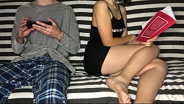 Stepbrother Put My Hand on His Dick And I Handjob Him But He Had Such Skillful Hands! Shaking Orgasm