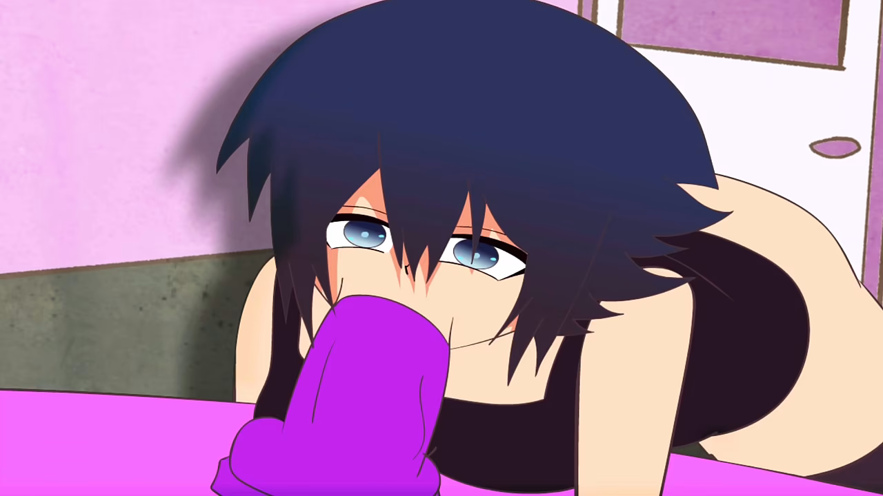 Luna loves swallowing her vibrator.