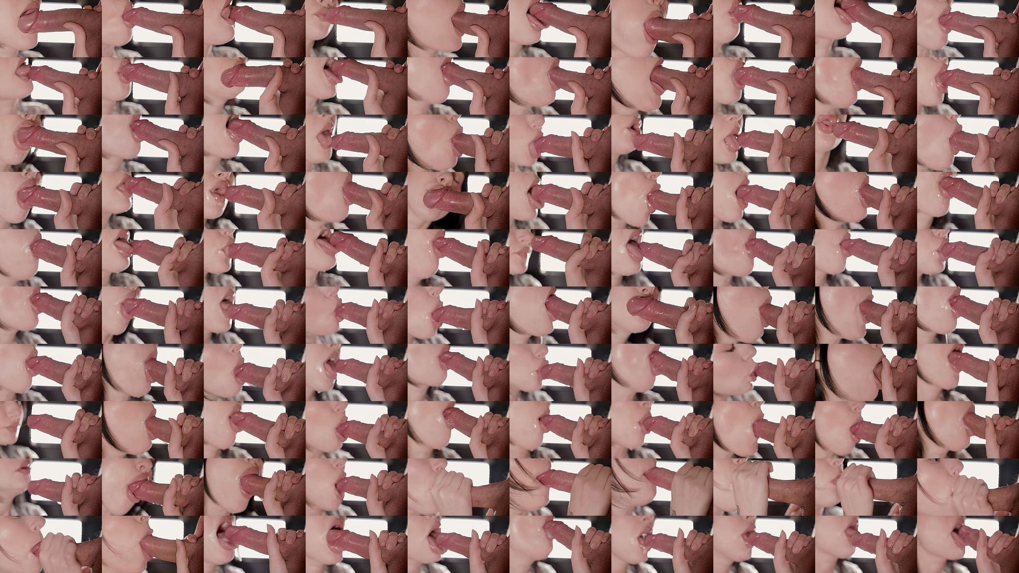 CLOSE UP: Sensual Babe Make Your COCK Pulsating CUM in MOUTH! BEST Real SLOPPY BLOWJOB 预览图