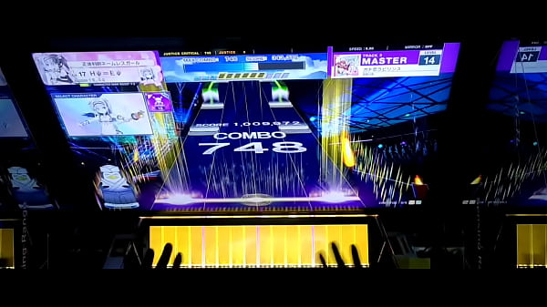 チュウニズム ガチ恋ラビリンス 14 AJ 手元