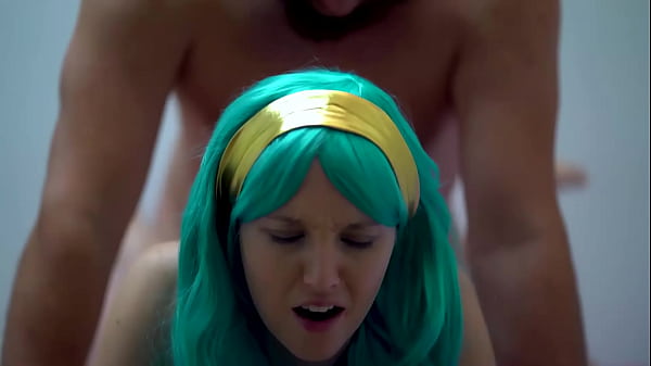 Blue eyed girl getting creamed