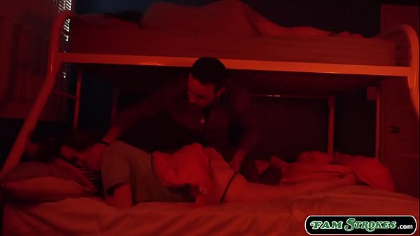Stepdad fucks stepteen while bff watches