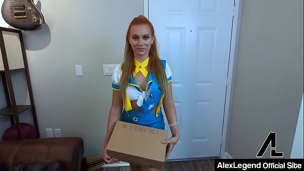 Sexy Redhead Scout Madison Morgan Was Creampied By Alex Legend!