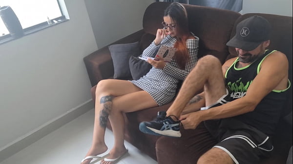 Horn arrives home and finds his wife on all fours giving it to the pool boy in the house!