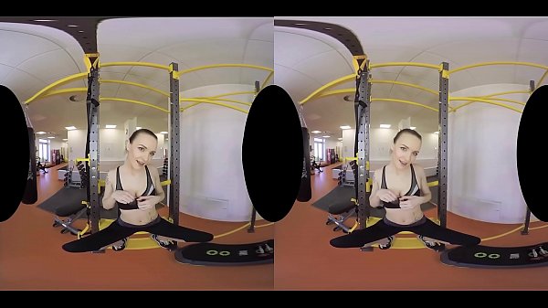 Belle Claire's gym VR anal video