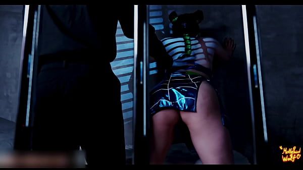 Jolyne Cujoh. Thorough body search. 4K -