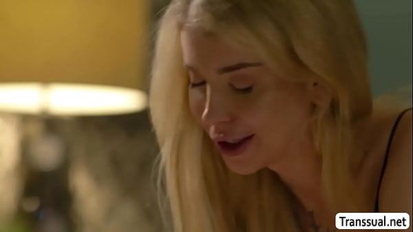 Cheater dude rimjob and analed his busty Shemal...