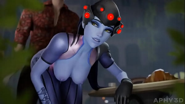 widowmaker fucks quietly in public and get caught