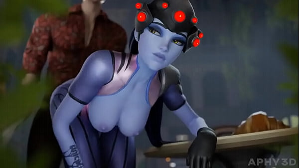 widowmaker fucks quietly in public and get caught